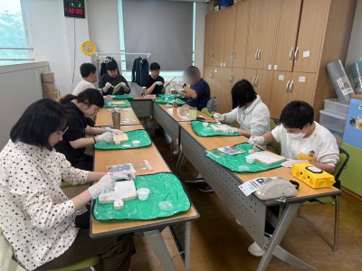 직업훈련생 토탈공예 &#034;냄비받침 만들기&#034; 이미지